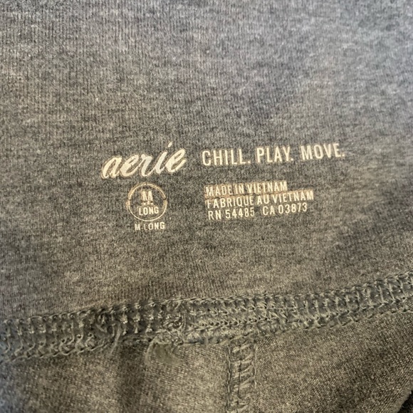 Aerie leggings Gray Medium Long Tall Active Athletic - Picture 2 of 2